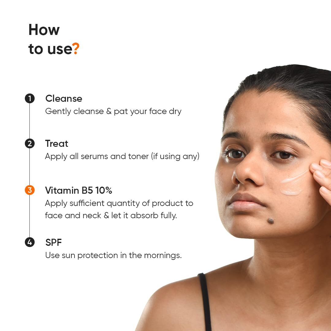 Minimalist Vitamin B5 10% Oil-Free Moisturizer for Face, Lightweight Gel Moisturizer for Oily & Combination Skin, Barrier Repair Face Cream with Glycerine 30gm - Image 4